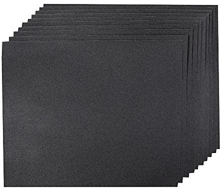 Silverline 746486 10 feuilles abrasives , ponçage sec ou humide Grain 180