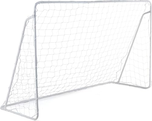 Outtec® Fußballtor - 240 x 150 x 90 cm - Fußballtrainingsgeräte für Kinder und Erwachsene - inkl. Netz, Bodenanker - für Garten, Fußballtraining