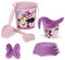 Mondo Toys - BUCKET SET + WATER CAN MINNIE - Sandeimer Set ø17 cm mit Giesser - 6-Teiliges Strandspielzeug Set für Kinder ab 3 Jahren, Strandset - 18833