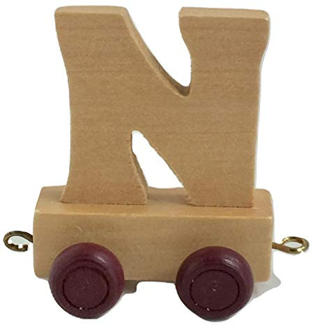 Childrens Personalised Wooden Alphabet Letter Train A-Z Name Set All Letters Available (Letter N)