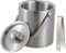 BestUtensils Doppelwandiger Eiseimer aus Edelstahl, Eiswürfel-Set, Eiszange mit Deckel und tragbarem Griff 2 Liters / 1.76 Quarts