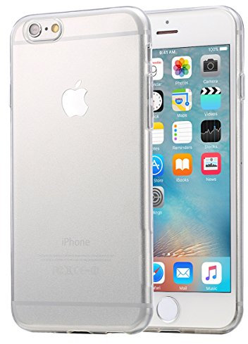 wortek Hülle kompatibel mit iPhone 6 Plus / 6S Plus Schutzhülle Transparent TPU Case Liquid Crystal Ultra Slim Cover Durchsichtig Schlank Bumper klar [Camera-Protection]