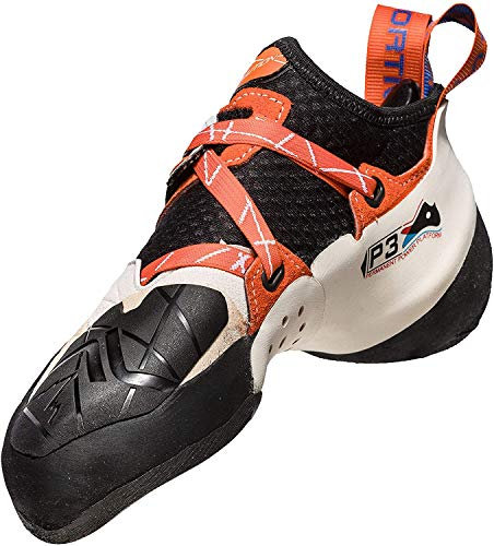 LA SPORTIVA W Solution Orange - Revolutionärer weicher P3 Damen Kletterschuh, Größe EU 39 - Farbe White - Apricot Orange