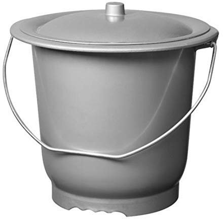 SoBazar - ALUMINIUM ET PLASTIQ Seau hygiénique modèle Adulte + Couvercle