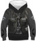 Ocean Plus Jungen Kapuzenpullover Bunt Teens Hoodie Kinder Langarm Pulli mit Kapuzen Sweatshirt Unisex Pullover (M (Körpergröße: 135-140cm), Schwarze Jacke)