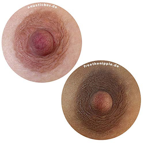 Anusticker® „White & Beauty“ [Lustige Arschloch Sticker – Männer & Frauen] – Poloch Aufkleber für Party, JGA, Festival, Karneval – Gag-Geschenk glänzend, Ø 5 cm (100 Stück)