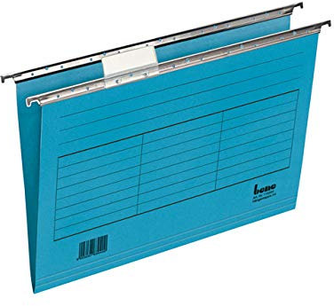 bene Hängemappe, 230 g/m², A4, blau (5 Stück), Sie erhalten 1 Packung á 5 Stück