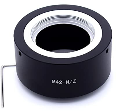 M42 auf NEX Objektivadapter, kompatibel mit M42 (42 x 1 mm) Schraubgewinde Objektiv & für Sony E-Mount Kamera A6300, A7, A7R, A7II, A7S, A7M2, NEX-7, M42 to Nikon Z Lens adapter