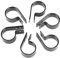 Garosa 200Pcs P Clamp Black Nylon Plastic P Clips Clamp Assortment Kit for Wire Cable Pipe Hose Tube,Hose and Cable Clamps