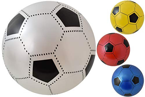 (Pack of 12) PVC 8 Plastic Soccer Inflatable Footballs for Outdoor, Indoor, Garden, Beach, School, Home, Birthdays, Parties and Park