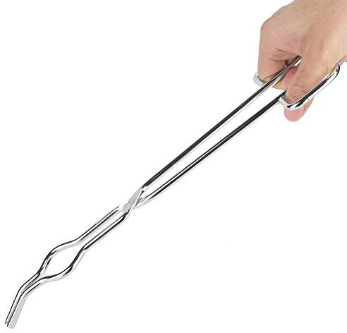 Prácticas pinzas para crisol profesionales de , pinzas para crisol, patas antideslizantes Cobre Plata Metales no ferrosos Fundición de oro Experimentos(300mm)