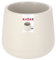 KADAX Blumentopf aus Kunststoff, ⌀13-23 cm, 4 Farben, ovaler Topf mit Untersetzer im Set, Pflanzentopf, Blumenübertopf, Pflanzkübel, Übertopf (⌀ 13 cm, beige)