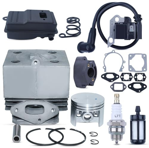Atunee 46 mm Kit cilindro pistone per Stihl SR400 SR420 BR320 BR400 BR340 BR380 BR420 Ricambi 4203-020-1201 4203 400 13014203 140 0602