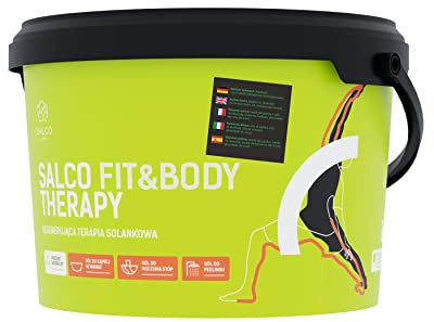 Salco Badesalz Sport Fit & Body - 3 Kg. Regenerierendes Solebad „Aktiver Schaum“ mit Jojoba-, Melissen- und Lavendelöl für Sportler und sportlich aktive Menschen