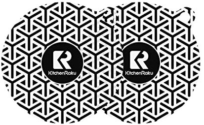 KitchenRaku 2 stück Induktionskochfeld schutzmatte, Silikon Induktion schutzmatte - (Magnetic) Cooktop Scratch Protector - for Induction Stove, Multifunctional Silicone Mats, 20cm