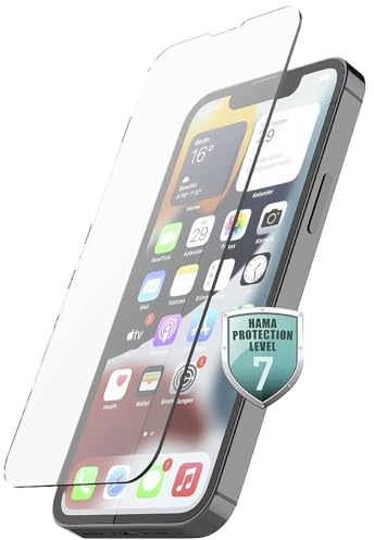 Hama Schutzglas für Apple iPhone 14 PLUS (10H Tempered Glass GLAS, Schutzklasse 9, Displayschutzfolie, Glas) Transparent