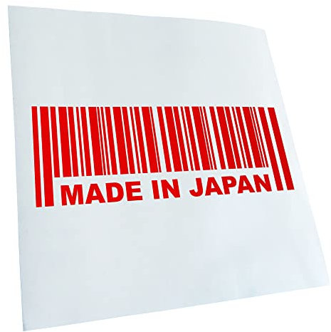 Autoaufkleber - Made in Japan - Heckscheibe Auto Aufkleber wetterfest für Kfz LKW Mofa Truck - Sticker außen selbstklebend Tuning Zubehör für Fenster Fahrzeug Scheibe