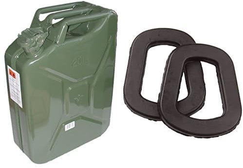 Greenstar 10200 Jerrican métallique 20L F1893 & Unitec 73863 Joints pour jerrycan Lot de 2, vert