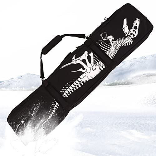 Multifunktions-Snowboardtasche mit großem Fassungsvermögen und Rädern, verschleißfest und wasserdicht, gepolstert, Skitasche, 3 Staufächer, Reise-, Kletter-, Campingtasc