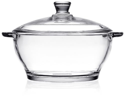 Cabilock Cam Tencere Suppentopf Glastopf Induktion Topf Glaspfanne Hitzebeständiger Glastopf Borosilikatglas Topf Schmortopf Nudel Schüssel Für Transparent Yogurt Mayalama Tencere