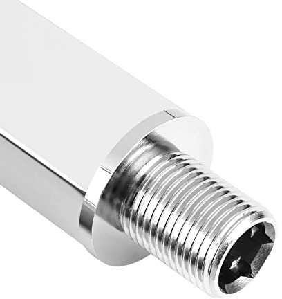 Prolunga Soffione Doccia Cromo 50 Cm Braccio Doccia In Acciaio Inossidabile, Ottone Argento 60 Cm Costruzione In Acciaio Inossidabile Montaggio A Parete Braccio Prolunga Doccia