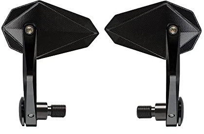 ESPEEDMTC Für Yamaha XJ6 Diversion Seitenspiegel Bar End Spiegel Blauer Spiegel CNC Aluminiumlegierung Verstellbare hintere Lenker End Spiegel Zubehör