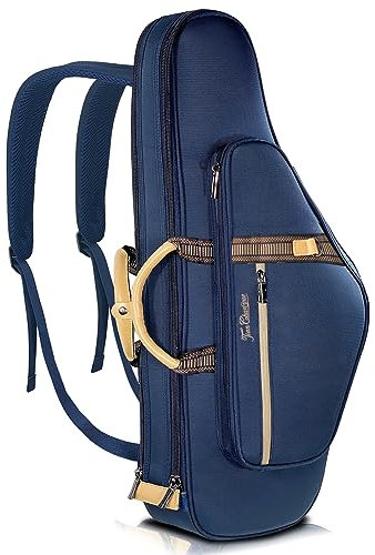 TianChunyue Tasche für Altsaxophon, Saxophon-Tragetasche mit Rucksackgurten, Gigbag, doppelt versteckte Schultertasche, leichte Tasche