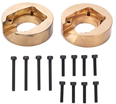 Yuecoom Ferngesteuertes Auto-Rad-Gegengewicht, 1 Paar Messing-Gegengewicht, Radfelge, Internes Gegengewicht Für Absima Sherpa 1/10 Kletterauto-Upgrade-Teile