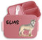 Kinder Bento Box Midi Lunchbox für Mepal Bentobox - Wolf Wolfsmotiv Raubtier Wölfe - 900 ml - Rosa - brotdose jausenbox fächern maple personalierte take a break