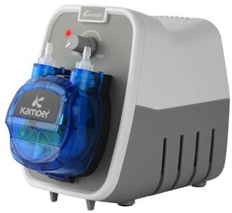 Kamoer KCPA600 24V Schlauchpumpe, Flüssigkeitsdosierpumpe mit hoher Durchflussrate, 180-520 ml/min einstellbar, Norprene-Schlauch 4 mm Innendurchmesser x 7,2 mm Außendurchmesser
