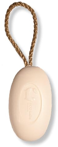 Eco Bath London Soap on a Rope - Natural, Handcrafted Soap Bar with Rope - Vegan, Plastic-Free, Long-Lasting – For Bath, Shower & Handwashing - Multiple Scents Available (Donkey's Milk)