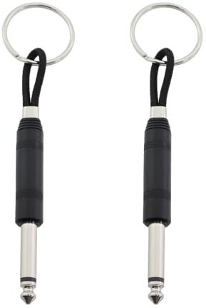 CChiai 2 portachiavi per chitarra, amplificatore, portachiavi, catena da parete, 7,5 x 0,8 cm, per casa, ufficio, studio, studio, prove