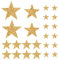 Andibro 24 Stück Stern Aufbügelbilder Aufkleber, Gold Strass Sterne Zum Aufbügeln Strass Star Applikation Aufnäher Glitzerstern Aufnäher Bügelbilder zum aufbügeln für Kleidung DIY Rucksack Hut Jeans