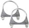 2 Pcs 65mm Exhaust Clamp, Heavy Duty Exhaust Clamps U Clamps, Special Clamp for Exhaust Pipe U-Shaped Galvanized Pipe Clamp, Exhaust U Bolts for 65mm Diameter Exhaust Tail Pipe Clamps