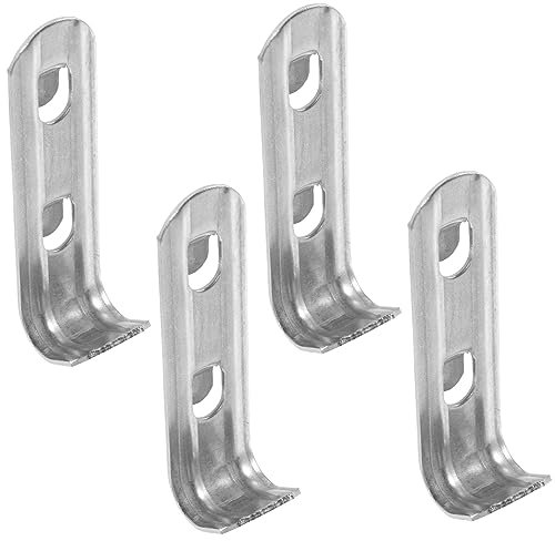 CRILSTYLEO 4pcs Fridge Shelf Clip Stainless Steel Freezer Shelf Clips Refrigerator Organiser Cooler Support