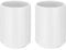sourcing map 2pcs Japanese Ceramic Tea Cups 8oz / 240ml Simple Solid Color No Handle Ceramic Tea Mugs Matte Glazed Cylindrical Cup for Matcha Tea Wine White Tea Coffee Drinks, White