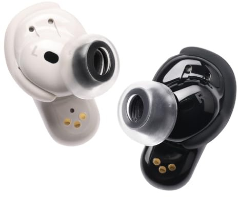 AZLA SednaEarfit Crystal for Bose Earbuds - Ersatz-Ohrstöpsel für Bose QuietComfort Ultra, QC Earbuds II, Silikon-Ohrstöpsel, aufsätze mit Loch zur Geräuschreduzierung (ML)