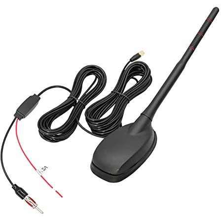 Ruaen Voiture Auto GPS + FM/AM + Radio Antenne Amplificateur de Signal AéRien + RéCepteur