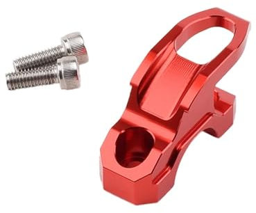 AbyBasil Haken für Motorradausrüstung Für NIU NQI N1S U1 U+ G0 G1 G2 G3 F0 UQI Motorrad Hauptbremszylinder Halter Klemmhalterung Tasche Gepäckhaken Helm Kleiderbügel(Red-no Logo)