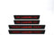 4 Piece Carbon Fiber Door Threshold Protectors for Mitsubishi LANCER - Anti-Scratch Water-Resistant Durable Auto Exterior Trim with 3M Adhesive