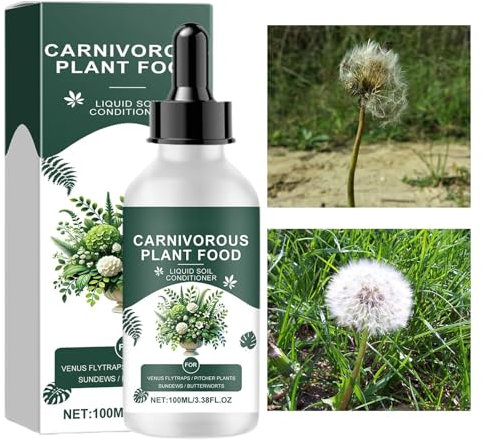 CARNIVORE PIANTA IMANE - Gocce Di Cibo Per Piante Carnivori Portatili | Crescita Delle Piante Nutrienti 100 Ml, Cibo Vegetale Tropicale, Fertilizzante Per Piante Carnivori Liquide Per Venus Flytraps