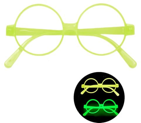 NPXUAMTJ Tanzshow Noctilucous Brillen Für Kinder Erwachsene Fluoreszenz Brillenrahmen Für Party Eyewears Bühne Mit Brille.