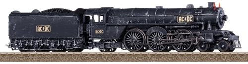 TRIX 25492 - Schlepptender-Dampflokomotive AC/DC Black Ice, Spur H0, Gleichstromversion