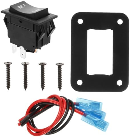 Luxshiny 20A Pin Wippschalter für Rv und Anhänger Dpdt Bootsschalter Langlebiger und Einfach zu Installierender Kfz Netzschalter für Vielseitige Anwendungen Fahrzeugen und Booten