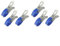 Clip in acciaio inox per coperture per piscine, 6 pezzi/30 pezzi per vari usi domestici (6 pezzi blu)