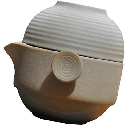 Alipis Juego De Té Kung Fu Portátil Con Tetera y Taza De Cerámica 1 Conjunto Para Exteriores Viajero Tetera Con Tapa Ligero y Práctico