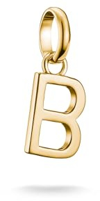 Thomas Sabo Charm Club Connect Charm Pendant Letter Recycled 925 Silver