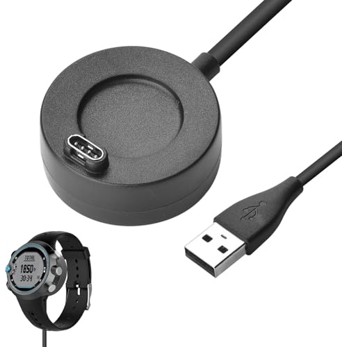 Charger for Garmin Watch,Charger Cable For Garmin Watch,Charger Stand for Gar min with 1 m USB-A Charging Cable,Watch for Garmi-n Venu/Vivoactive/Fenix/Forerunner