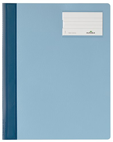 Durable 250006 Hunke & Jochheim Schnellhefter, Hartfolie, DIN A4 überbreit, blau