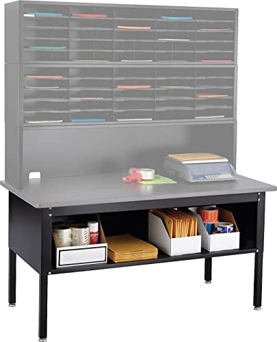 Safco E-Z Sort Mail Organizer Sorting Table, Office and Classroom Commercial Grade, Base Only, Black